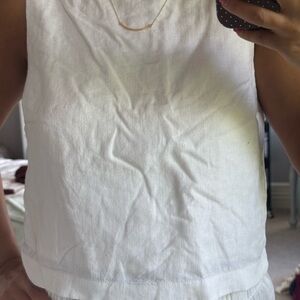 Abercrombie & Fitch White Tank Top